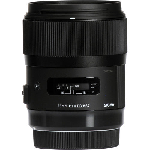 Sigma 35mm f/1.4 DG Hyper Sonic Motor System DG HSM Art Lens for Nikon F