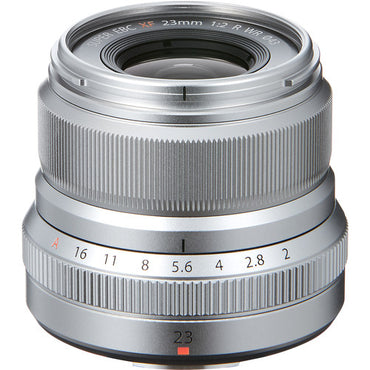 Fujifilm Fujinon XF 23mm f/2 R WR X-Mount Mirrorless Camera Lens (Silver)