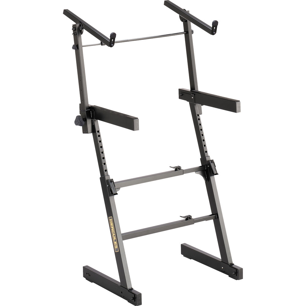 Hercules Stands Auto-Lock Z-Style Keyboard Stand with EZ-Lok Tier KS410B
