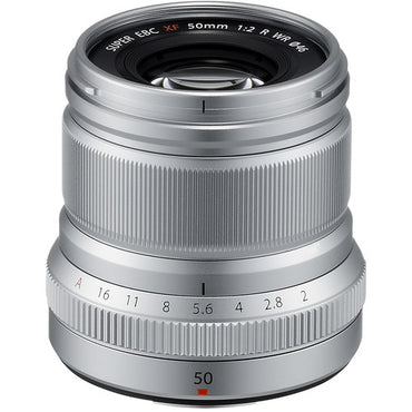 Fujifilm Fujinon XF 50mm f/2 R WR X-Mount Mirrorless Camera Lens (Silver)
