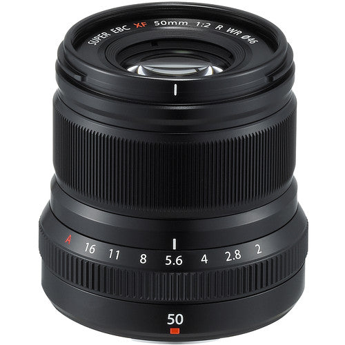 Fujifilm Fujinon XF 50mm f/2 R WR X-Mount Mirrorless Camera Lens (Black)