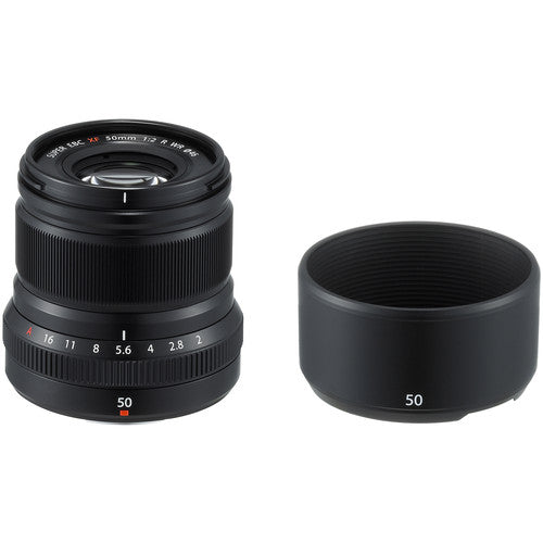 Fujifilm Fujinon XF 50mm f/2 R WR X-Mount Mirrorless Camera Lens (Black)
