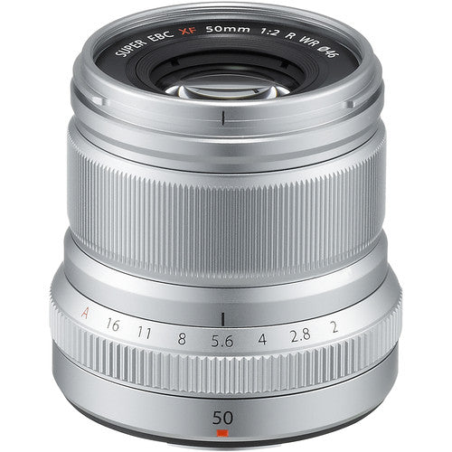 Fujifilm Fujinon XF 50mm f/2 R WR X-Mount Mirrorless Camera Lens (Silver)