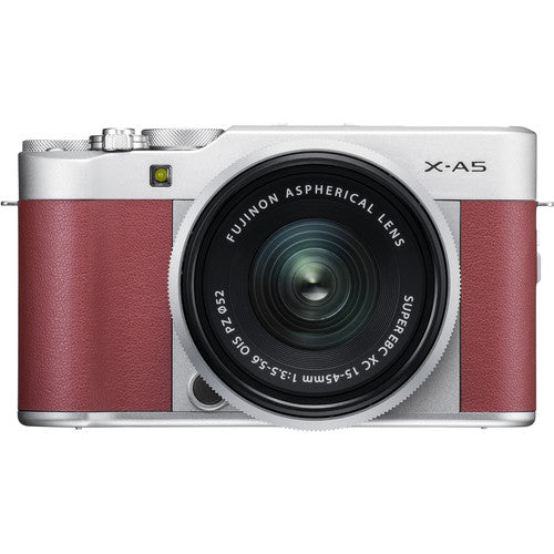 FUJIFILM X-A5 Mirrorless Camera with 15-45mm Lens (Pink)