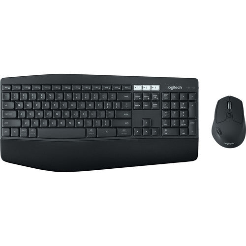 Logitech MK850 Wireless Keyboard and Mouse Combo Bundle Bluetooth Set with Palm Rest for Home or Office Desktop PC, Laptop, Phone, and Tablet