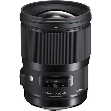 Sigma 28mm f/1.4 Wide-Angle Prime Full-Frame Format DG HSM Art Lens for Canon EF