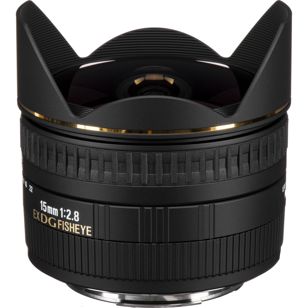 Sigma 15mm f/2.8 Full-Frame Format EX DG Diagonal Fisheye Lens for Canon EF