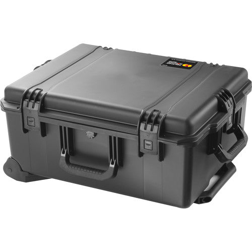 Pelican iM2720 Storm Trak Case Watertight Airtight Unbreakable Hard Casing with Wheels, Telescoping Handle Locks with Automatic Vortex Valve (with Foam) (Black)