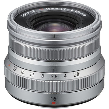 Fujifilm Fujinon XF 16mm f/2.8 R WR X-Mount Mirrorless Camera Lens (Silver)