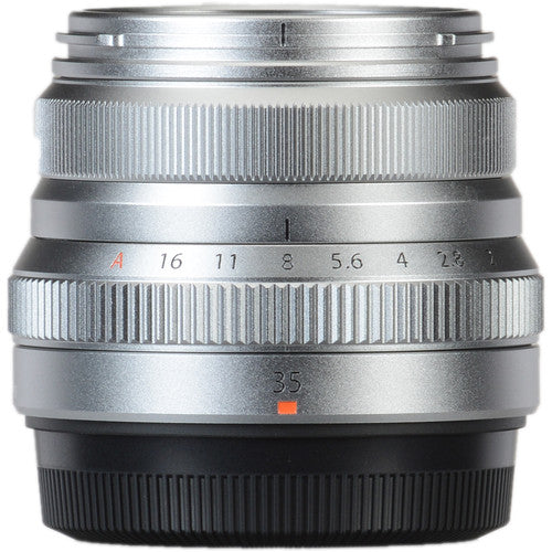 Fujifilm Fujinon XF 35mm f/2 R WR X-Mount Mirrorless Camera Lens (Silver)
