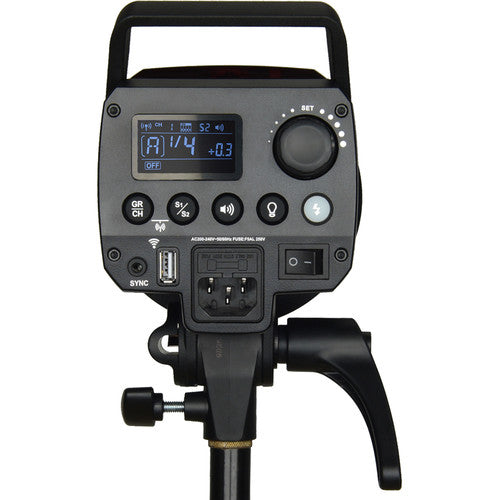 Godox MS300-V 300W Daylight 5600K Studio LED Strobe Monolight Bowen S Mount with 2.4GHz Wireless, LCD Display with Onboard and Mobile App Controls for Lighting and Studio Equipment for Photography