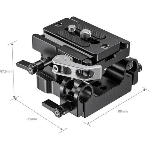 Smallrig Universal 15mm Rail Support System Baseplate Suitable for Mirrorless and DSLR Cameras 2092B