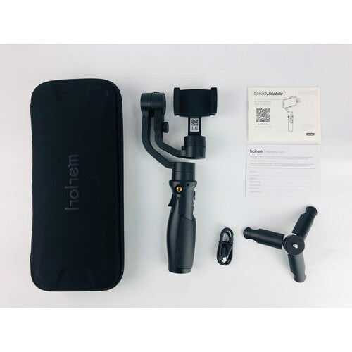 Hohem iSteady Mobile+ Plus Lightweight 3-Axis Handheld Stabilizing Gimbal with 280g Max Payload, 6" Compatible Size and Mobile App Controls for Smartphone
