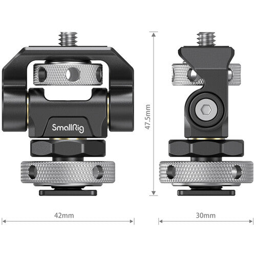 SmallRig 2905B Adjustable Monitor Mount with Swivel and Tilt Cold Shoe Mount