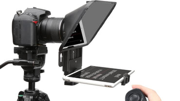 Desview / Bestview T3 11" Universal Teleprompter with Horizontal / Vertical Shooting, Bluetooth Remote Control and Mobile App Support for DSLR, Smartphone and Tablet