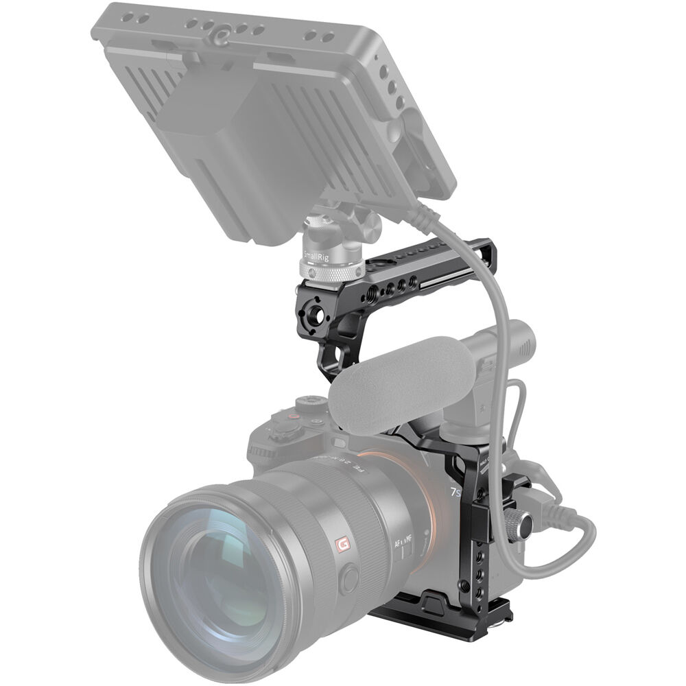SmallRig Aluminum Camera Half Cage with Top Handle & Cable Clamp Kit for Sony a7S - 3237