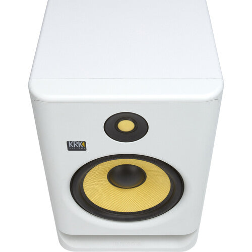 KRK ROKIT 5 G4 (Gen 4) White Noise 5 Inch 2 - Way Professional Active Studio Monitor with DSP- Driven Graphic EQ and Phone App Support RP 5G4-PH White