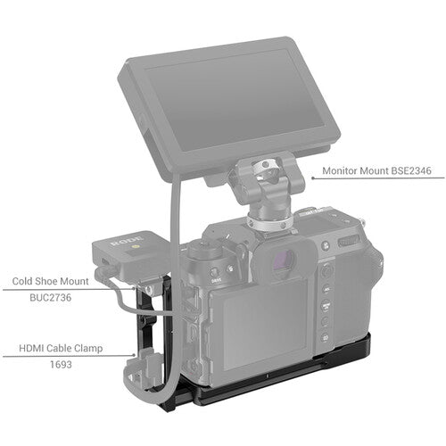 SmallRig 3232 Multi Threaded L Bracket with Arca Swiss Tripod Fitting for Fujifilm GFX 100S Mirrorles Camera