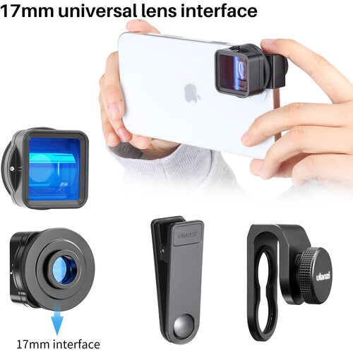 Ulanzi 1.55XT Multilayer HD Optical Coating Anamorphic Movie Lens for Smartphones