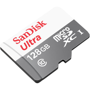 SanDisk Ultra Micro SD Card 128GB UHS-I SDXC Class 10 with 100mb/s Read Speed | Model - SDSQUNR-128G-GN3MN