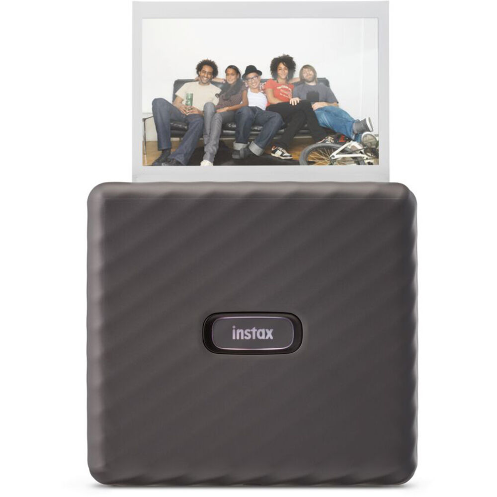 Fujifilm Instax Link Wide Smartphone Printer with Bluetooth 4.2 Connectivity (Mocha Gray, Ash White)