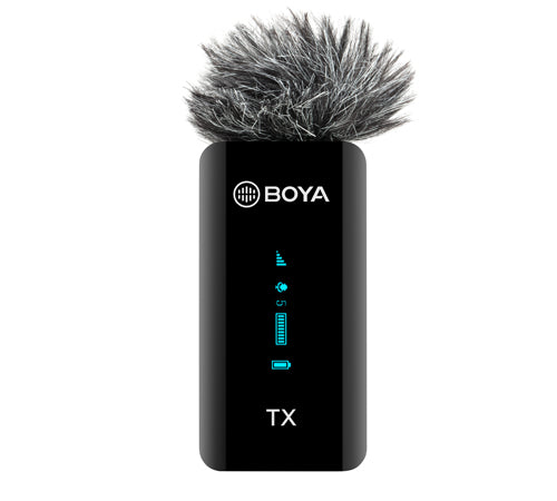 Boya by-XM6 S2 2.4GHz Dual Wireless Lavalier Microphone System Kit with up to 7hours Runtime and 100m Operating Range for Live, YouTube, Vlogging and Interview