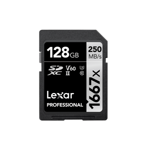 Lexar LSD128CB1667 Professional 1667x UHS-II SDXC 128GB Memory