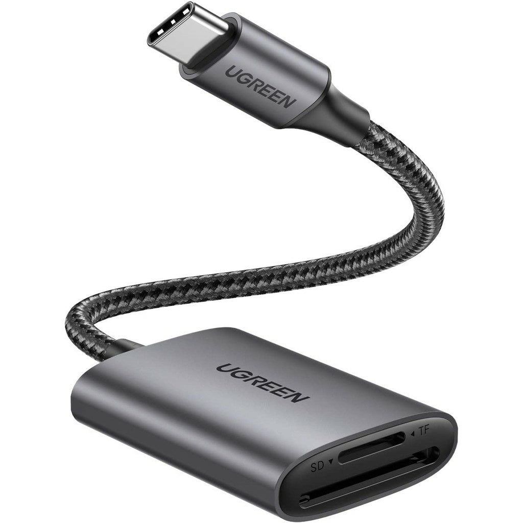 UGREEN CM401 microSD SD OTG Card Reader with USB-C 3.0 Interface 5Gbps File Transfer Speed for PC Laptop Computer and Smartphones | 80888