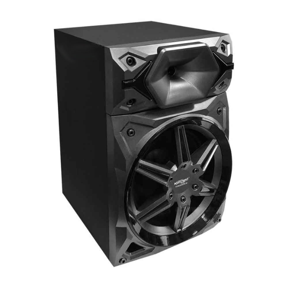 Konzert TodoOke KCS-412 6000W 12" 2-Way Woofer Mini Component Karaoke Speaker System (SET) with 2 Channel Output, Bluetooth, 2 UHF Wireless Mic / USB / SD Card Slot and FM Radio Tuner with RCA and 4 Mic Input and Remote Control