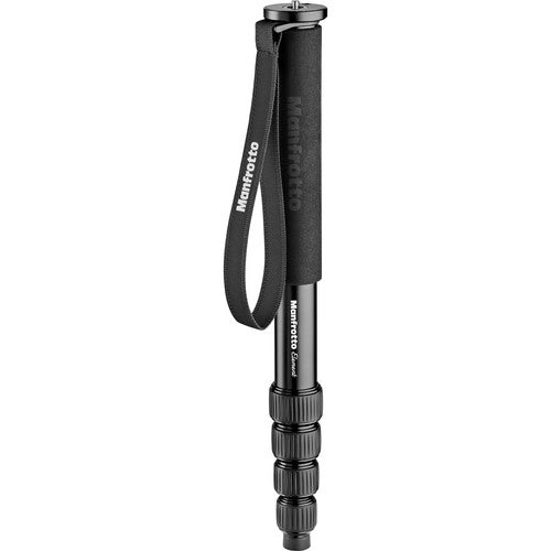 Manfrotto MMELEA5BK Element Aluminum 5 Section Monopod for DSLR, Mirrorless and Compact Cameras (Black)