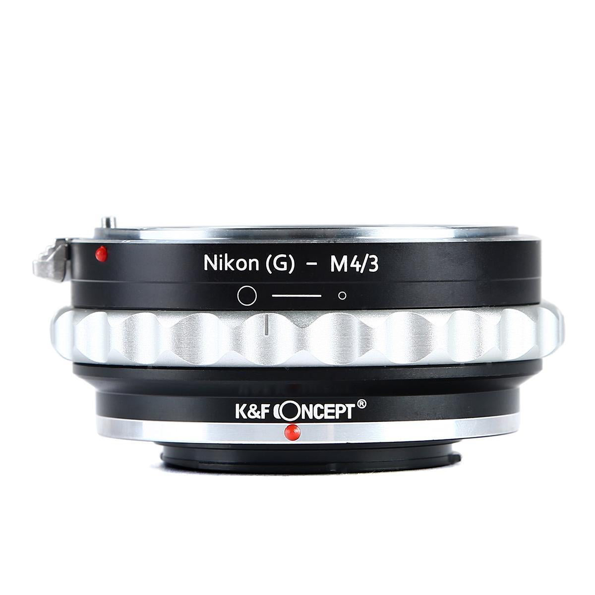 K&F Concept NIK(G)-M4/3 High Precision Lens Adapter Mount for Nikon G Mount Lens to M43 Micro Four Thirds M43 Mount Body Mirrorless Camera