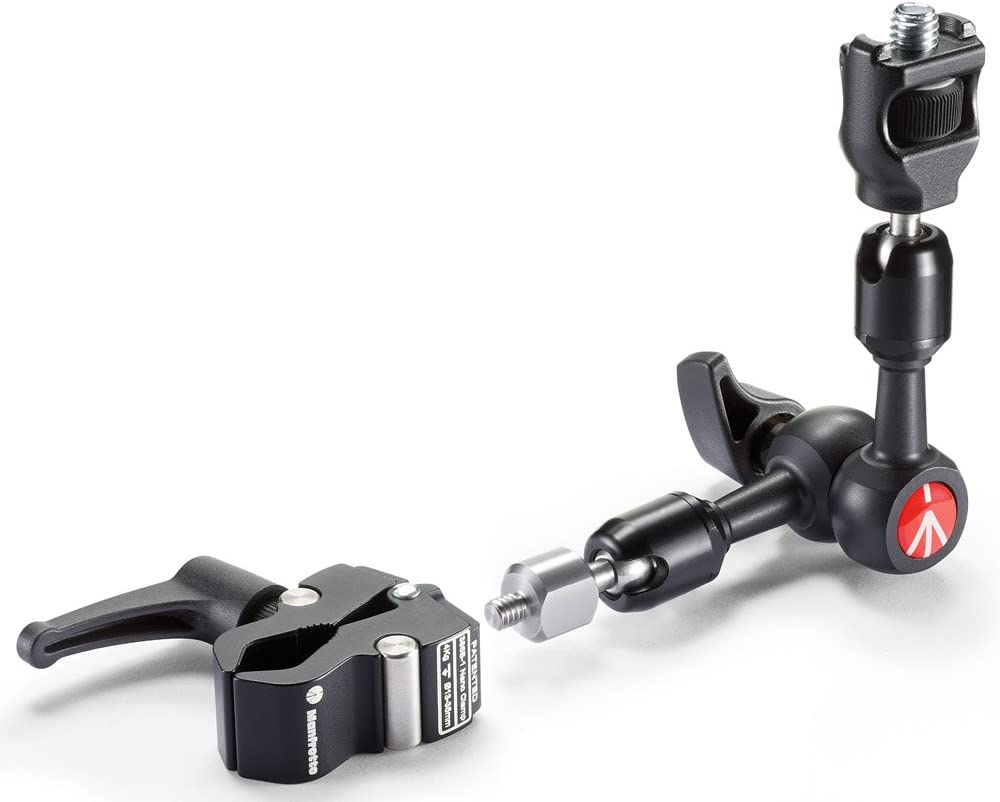 Manfrotto 244 MicroKit Anti-Rotation Aluminum Friction Arm, Black