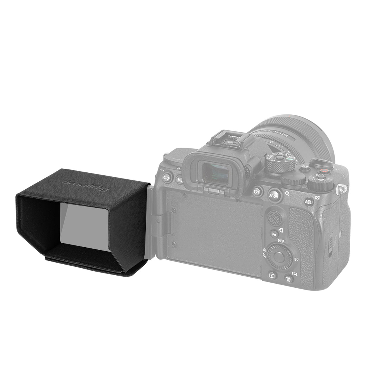 SmallRig Sunhood for Sony Alpha 7S III/Alpha 7C/ZV-1/ZV-E10/FX3 Mirrorless Camera LCD hood with Raised Internal Edges Slide-in Mounting 3206