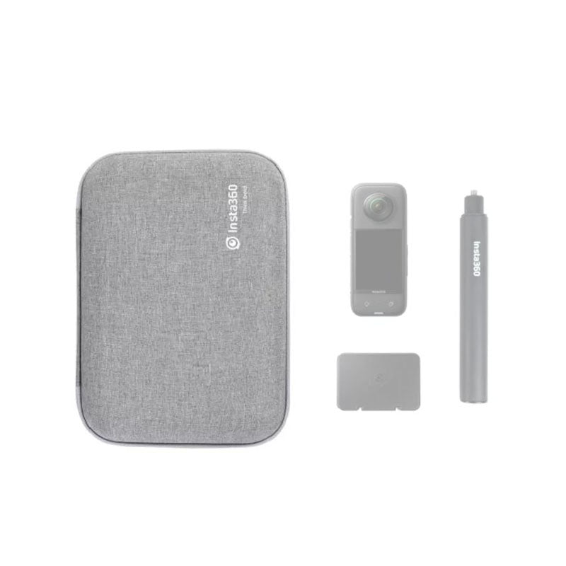 Insta360 Compact Protective Carry Case with Compression-Molded Design, Tailor-made for One X2 and X3 Action Cameras | CINSBAQ/G
