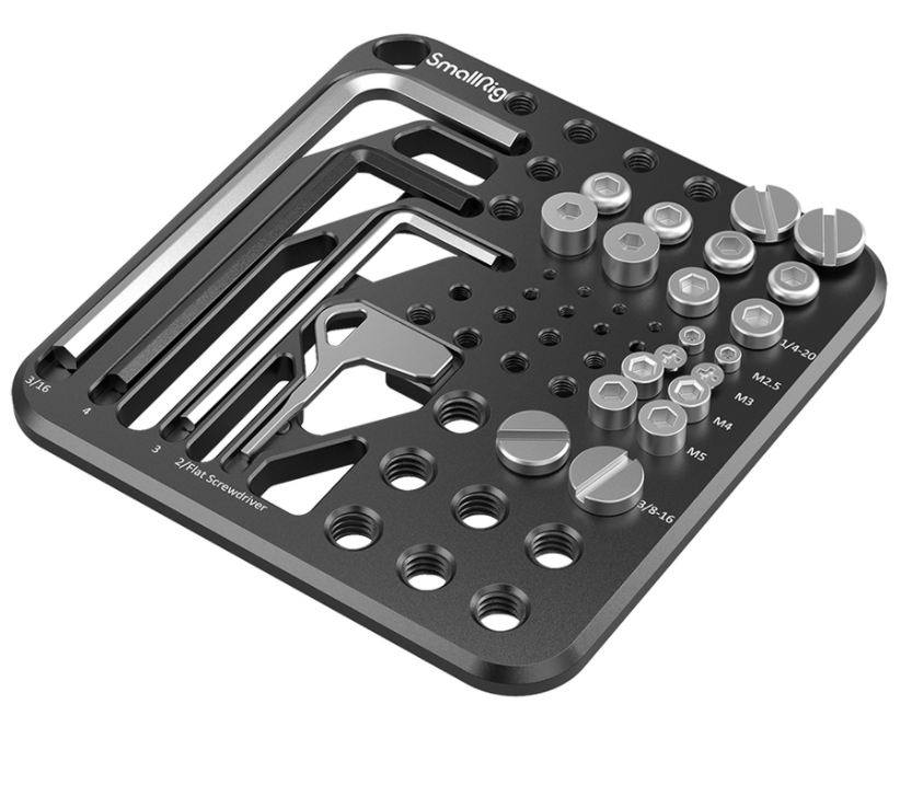Smallrig MD3184 Storage Plate Kit for Most Commonly Used Camera Rig Screws and Hex Keys