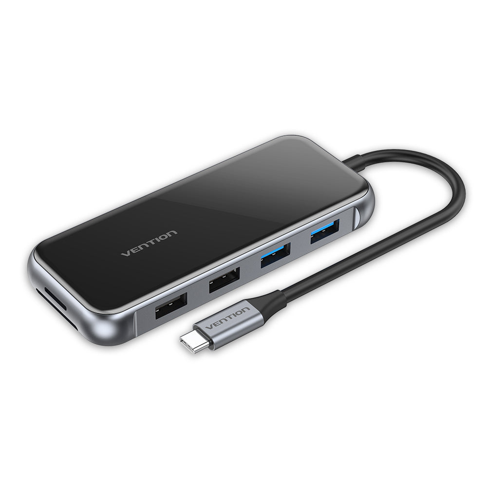 Vention 10 in 1 USB-C Hub 10-Ports Docking Station (USB 3.0, USB 2.0, SD/TF, VGA, HDMI, RJ45, PD) (TFGHB)