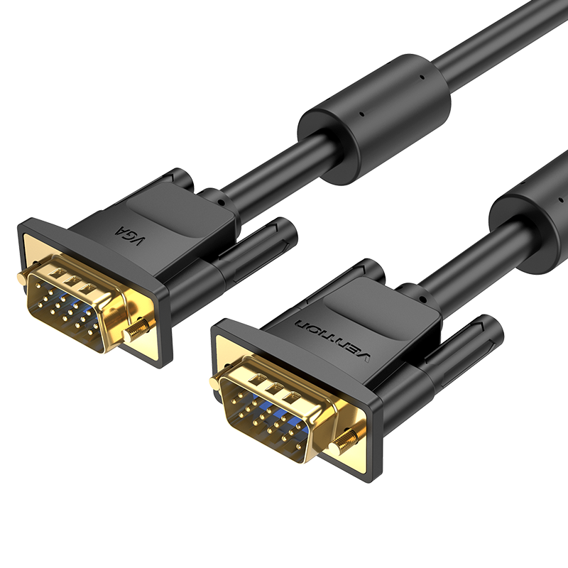 Vention 1080p VGA Cable (3+6) 5-Meters Male to Male Gold Plated (DAE) HD Video Connector for TV PC Projector