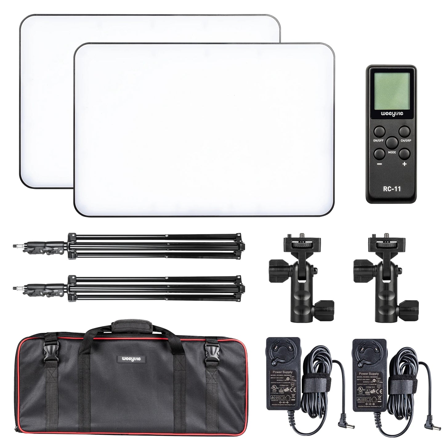 Viltrox Weeylite Sprite 40 RGB 40W 2pcs LED Panel Light Kit with 360 Degree Full Color, 2500K~8500K Color Temperature and Mobile App Control for Photography and Live Broadcast