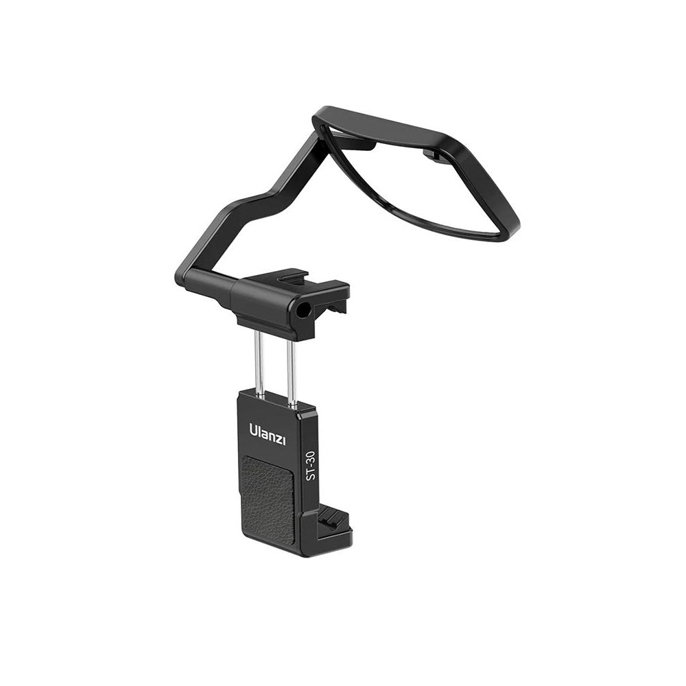 UlanzI ST-30 Phone Clip and Flip Mirror Kit with 360 Degree Rotation and Cold Shoe Mount for Photography | 3003