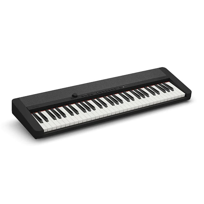 Casio CT-S1 61 Key Portable Classic Design Piano Keyboard with AiX, Wireless MIDI, Volume-Sync, Audio Adaptor (White)