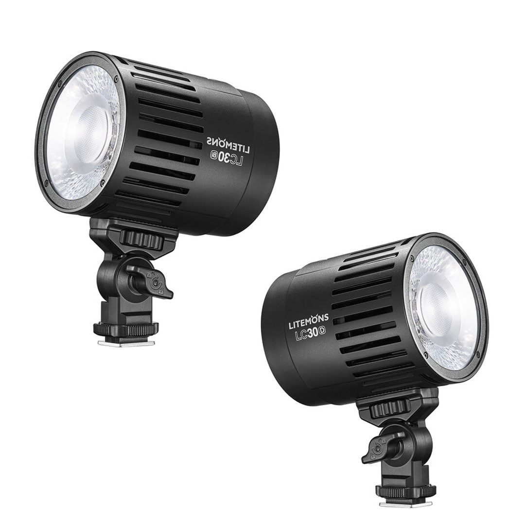 Godox Litemons Bi-Color/ Daylight Table Top LED Light with 6500K Color Temperature and 11 Special Effects For Content Creators & Vlogging | LC30BI, LC30D