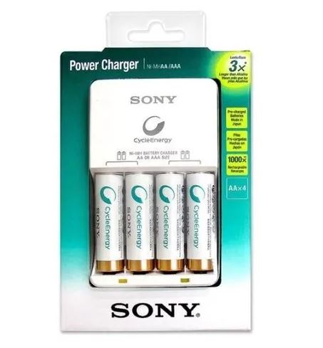 Sony Power Charger + 4 AA CycleEnergy Baterías recargables - BGS Bolivia  Store