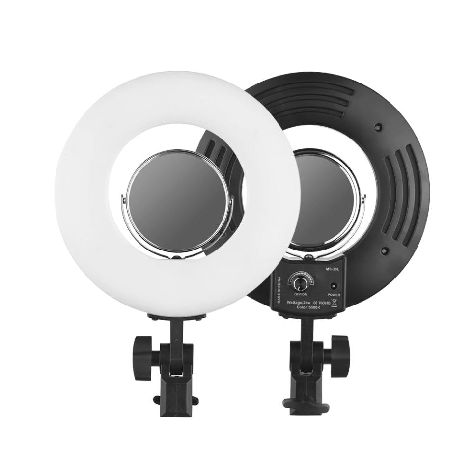 High Quality LED Ring Camera Light, 24W Black LED Video Ring Light