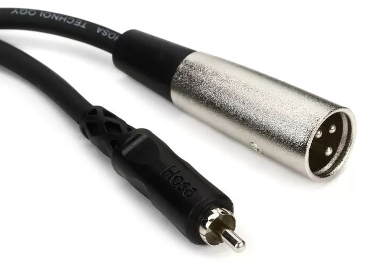 Hosa XRM-110 RCA to XLR Male Unbalanced Interconnect Cable - 10 foot