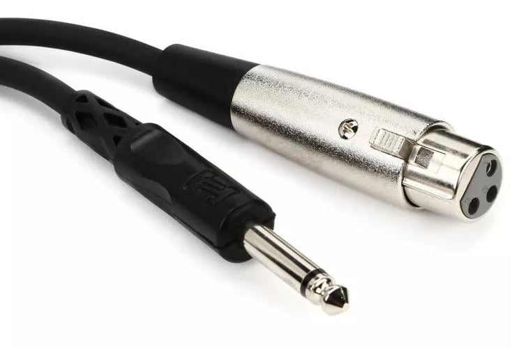 Hosa PXF-105 Unbalanced Interconnect Cable - XLR Female to 1/4-inch TS Male - 5 feet