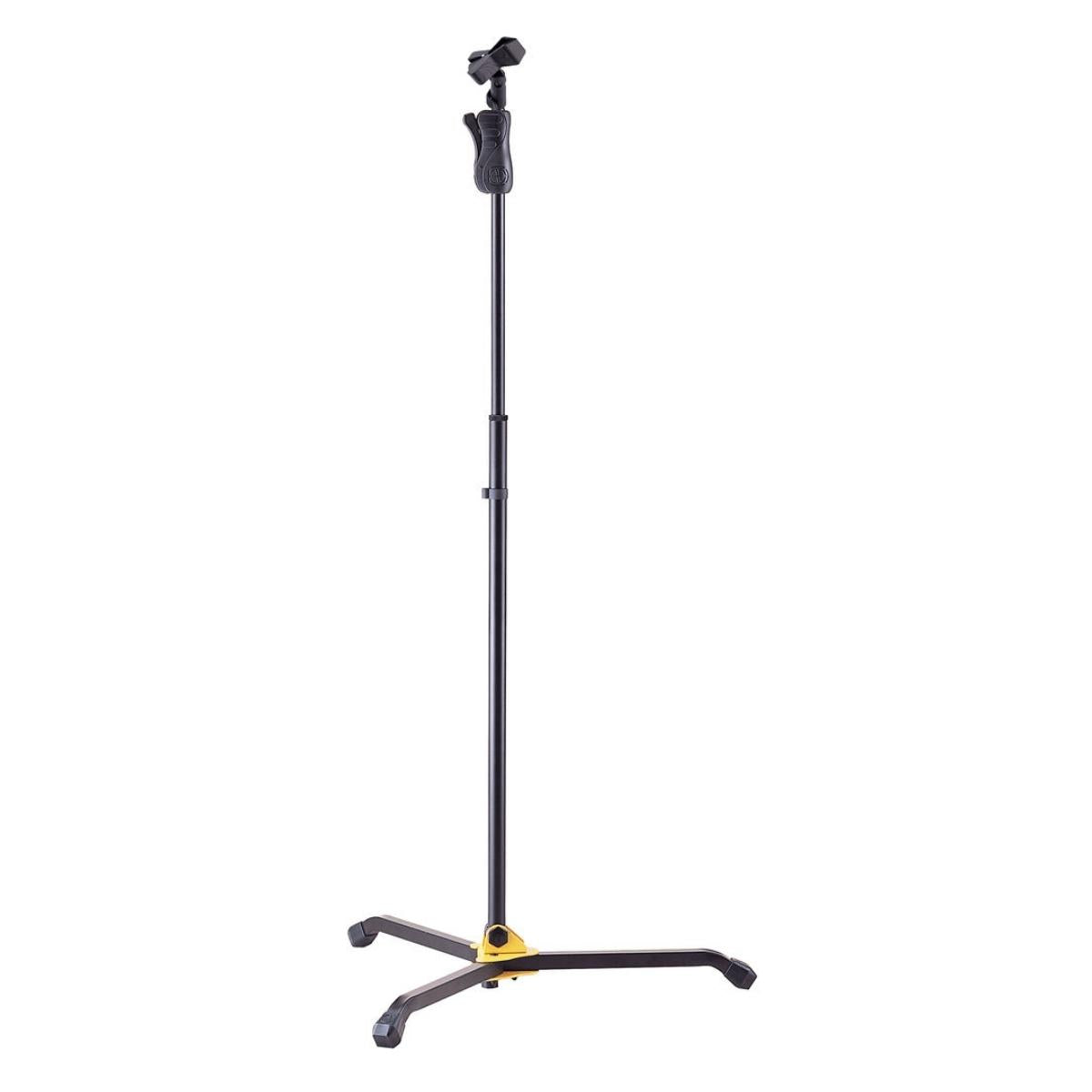 Hercules Quick-N-EZ 66-Inch Transformer Microphone Stand with Clip, Tilt & Height Adjustment, Wide Tripod Base | MS401B