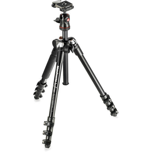 Manfrotto MKBFRA4-BH BeFree Compact Travel Aluminum Alloy Tripod for Photography, Live Streams, Vlogging