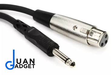 Hosa PXF-110 Unbalanced Interconnect Cable - XLR Female to 1/4-inch TS Male - 10 foot