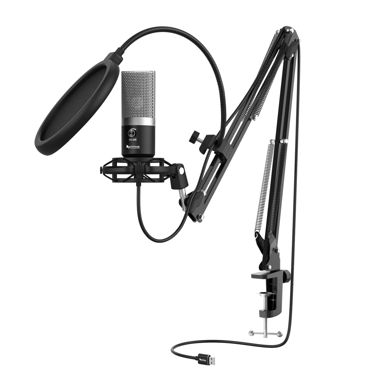 Fifine T670 USB Studio Microphone Condenser for Gaming, Recording, Live Streaming Microphone Kit