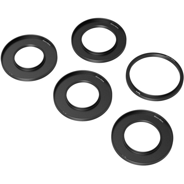 SmallRig Adapter Rings Kit for Mini Matte Box CPL ND Round Lens Filters with Aluminum Construction 3383